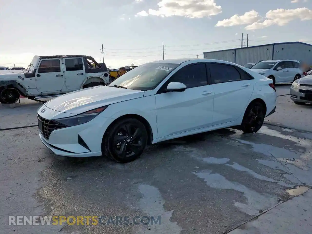1 Photograph of a damaged car 5NPLS4AGXMH031372 HYUNDAI ELANTRA 2021