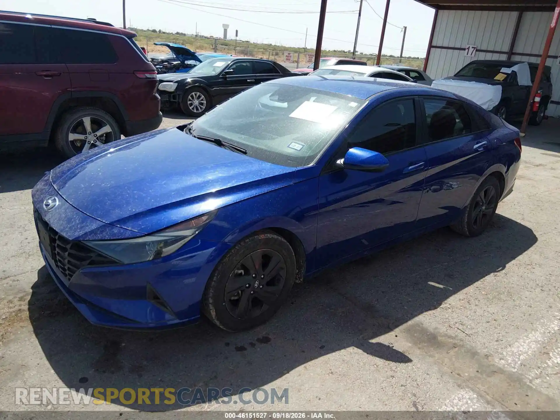 2 Photograph of a damaged car 5NPLS4AGXMH040539 HYUNDAI ELANTRA 2021