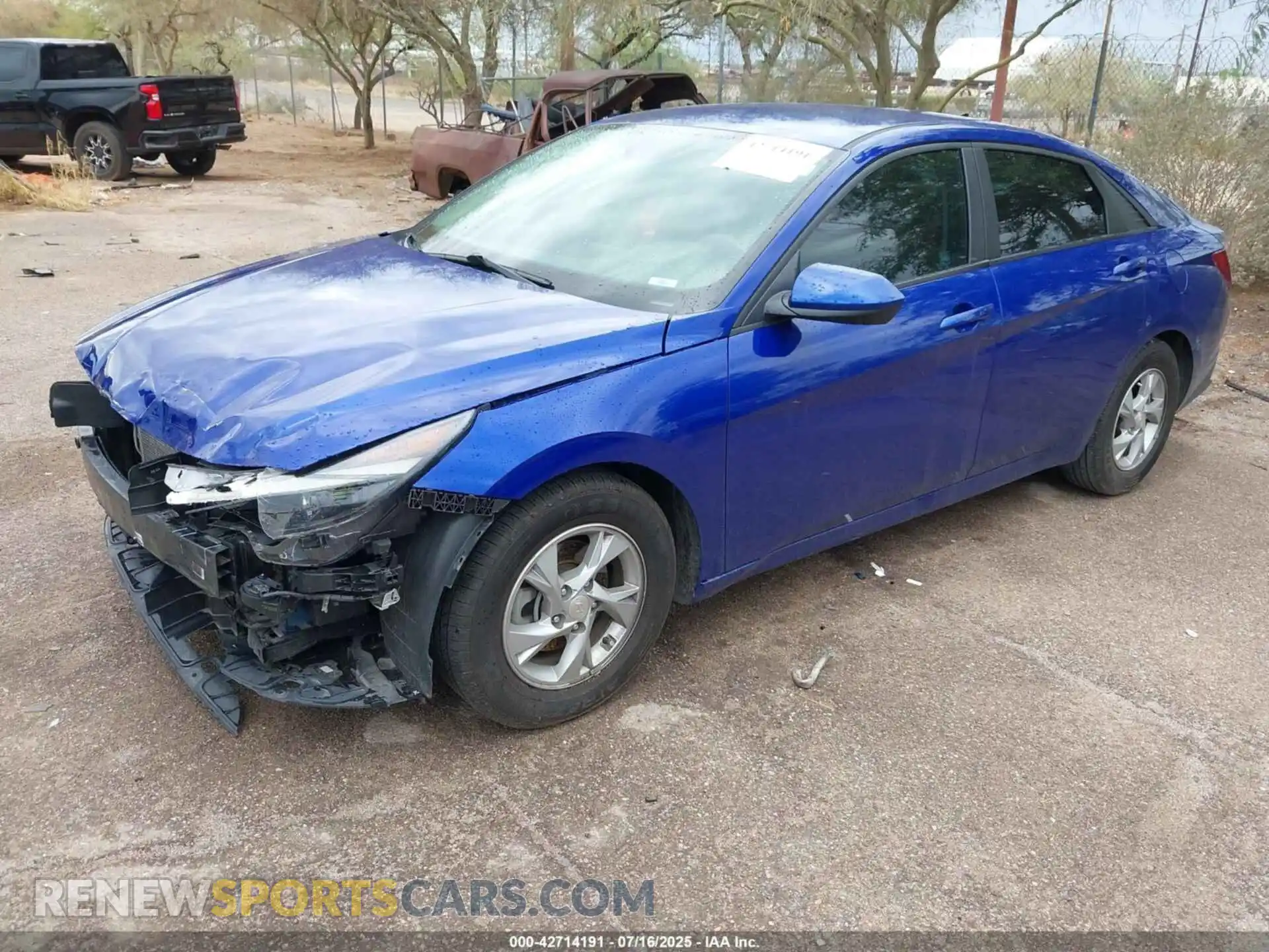 2 Photograph of a damaged car KMHLL4AG0MU105557 HYUNDAI ELANTRA 2021