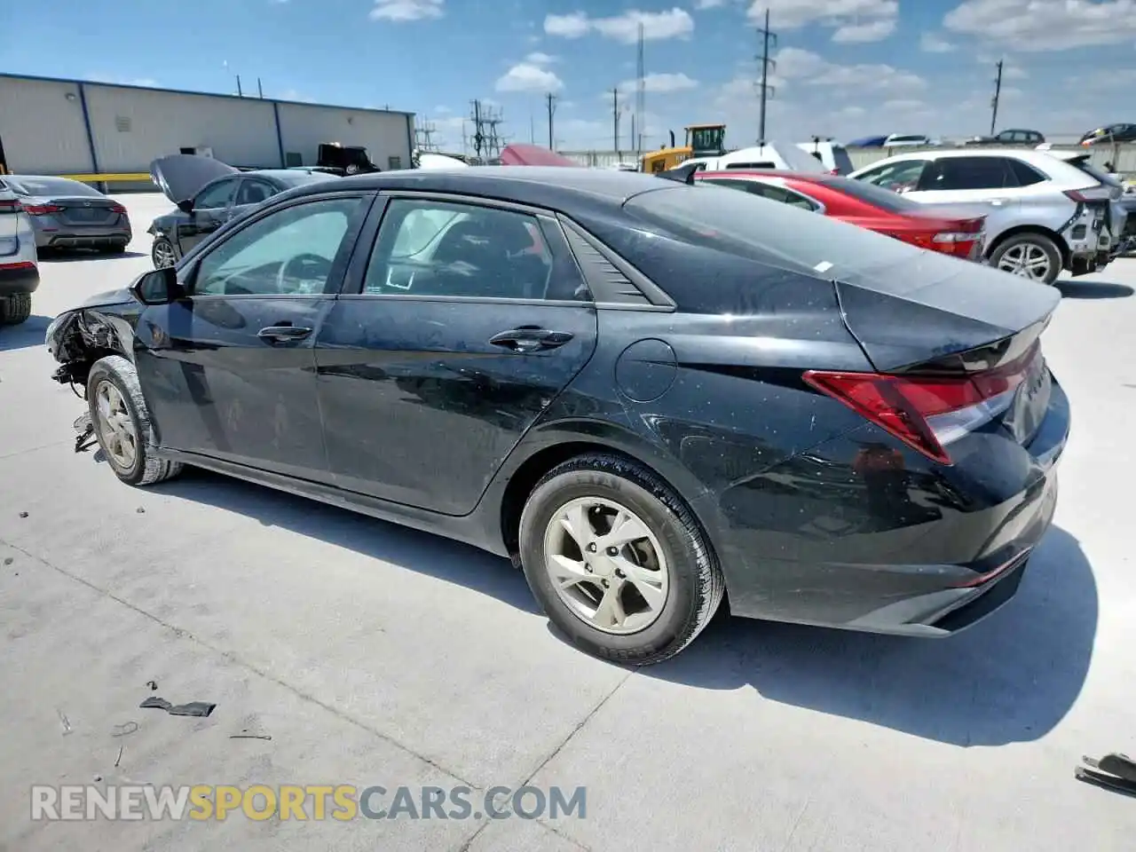 2 Photograph of a damaged car KMHLL4AG0MU121547 HYUNDAI ELANTRA 2021