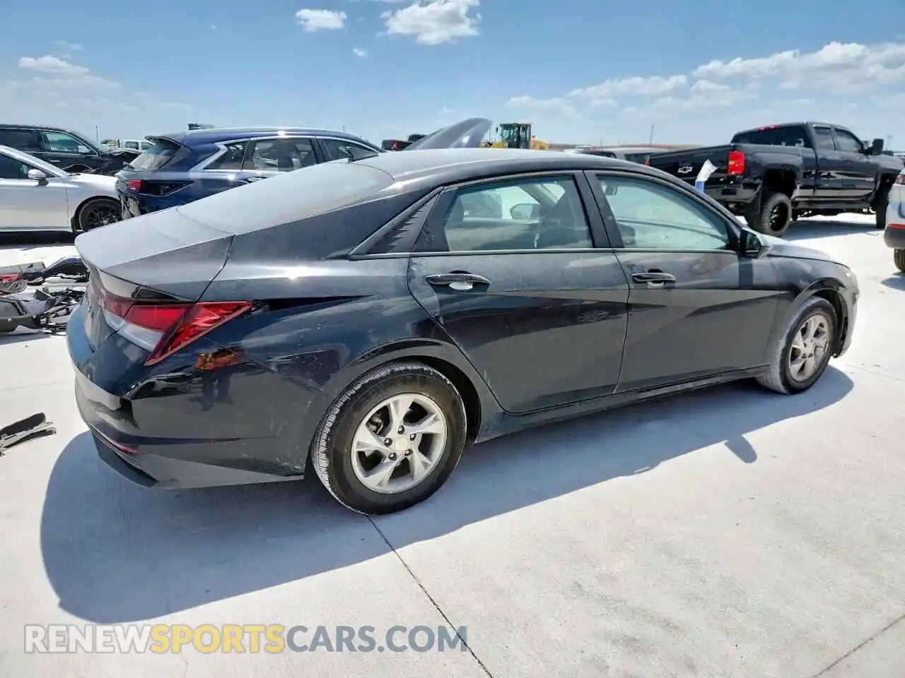 3 Photograph of a damaged car KMHLL4AG0MU121547 HYUNDAI ELANTRA 2021