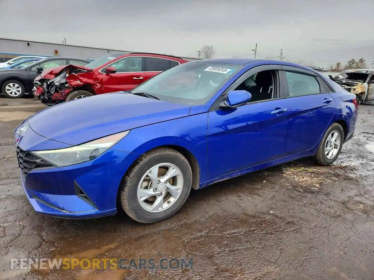 1 Photograph of a damaged car KMHLL4AG2MU128113 HYUNDAI ELANTRA 2021