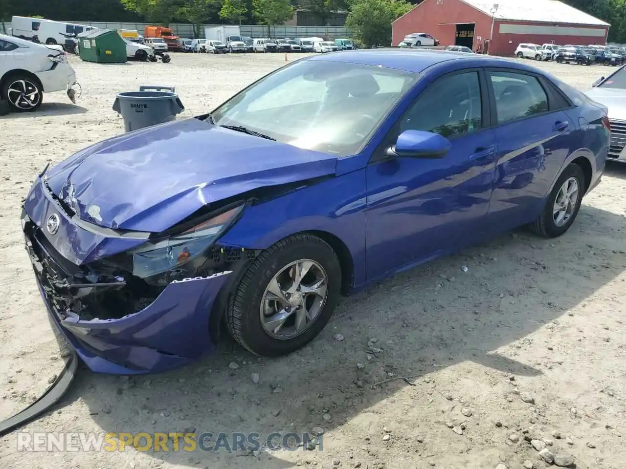 1 Photograph of a damaged car KMHLL4AG2MU133411 HYUNDAI ELANTRA 2021