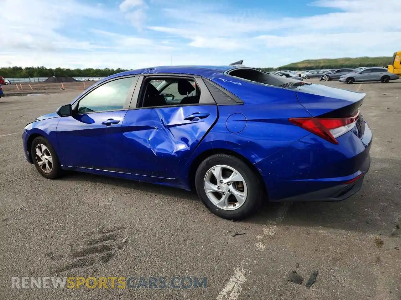 2 Photograph of a damaged car KMHLL4AG2MU181989 HYUNDAI ELANTRA 2021