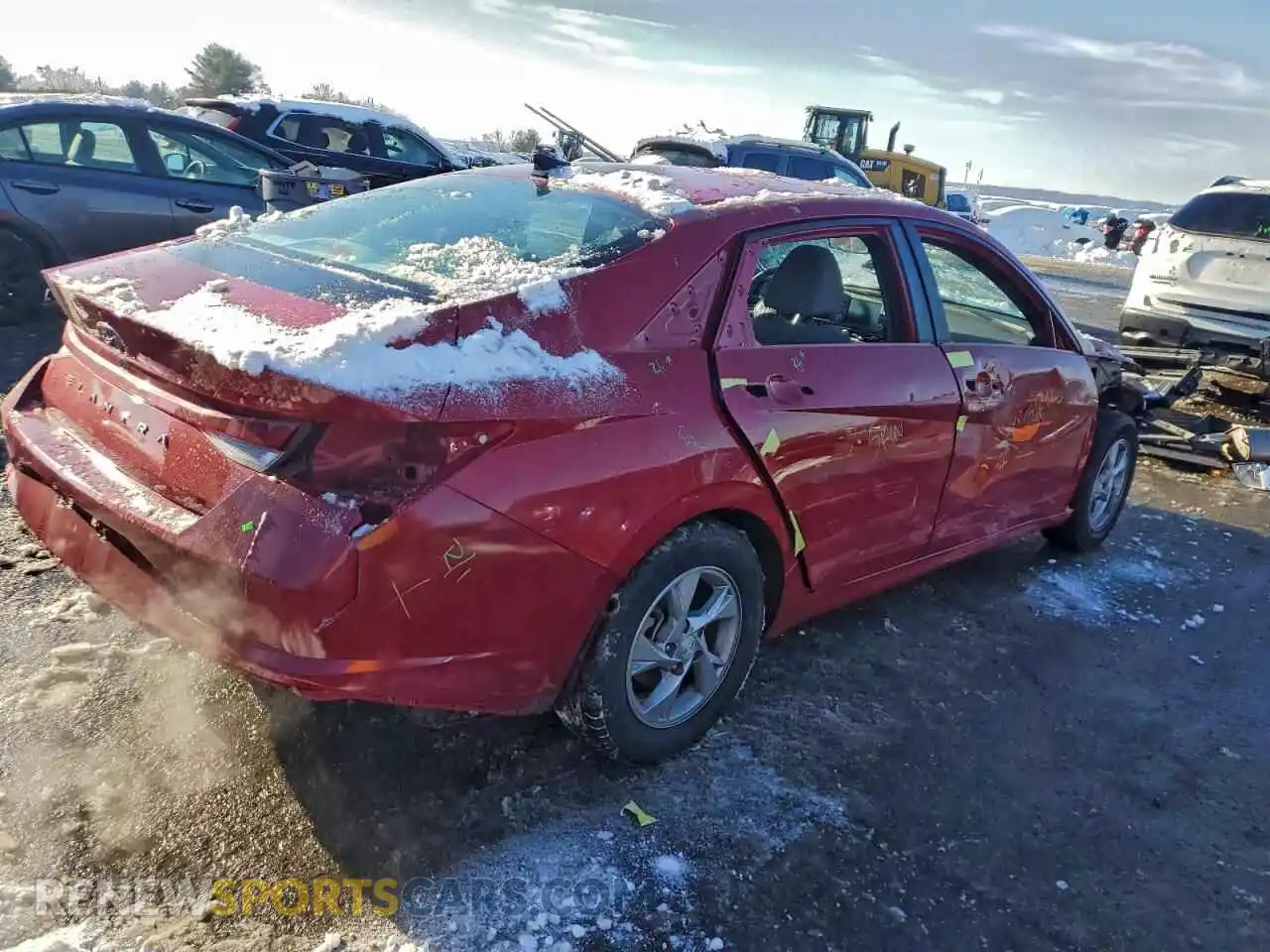 3 Photograph of a damaged car KMHLL4AG2MU199456 HYUNDAI ELANTRA 2021