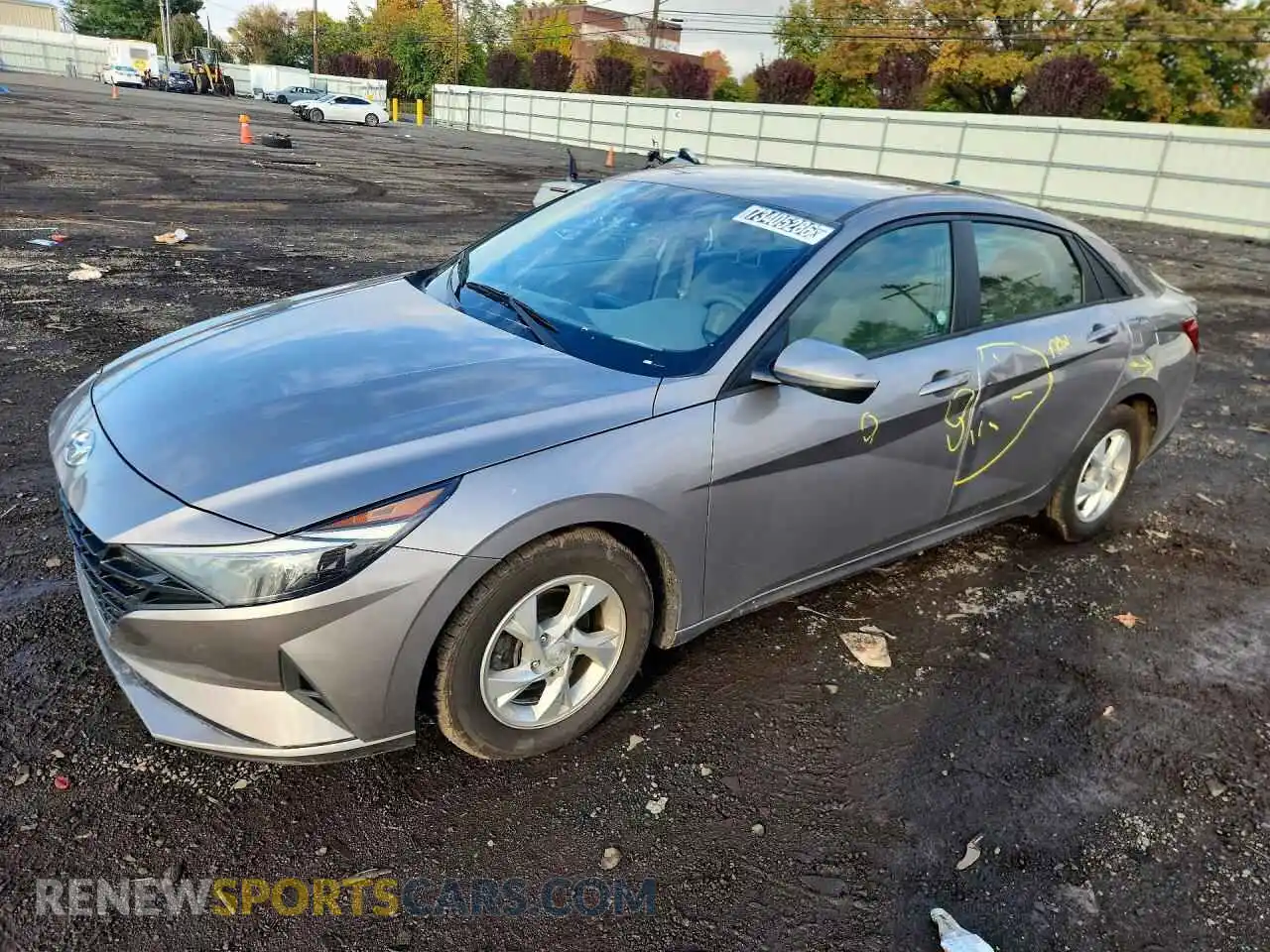 1 Photograph of a damaged car KMHLL4AG2MU200203 HYUNDAI ELANTRA 2021