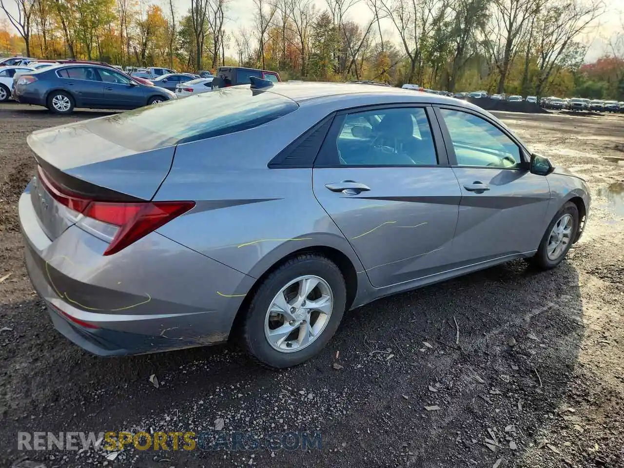 3 Photograph of a damaged car KMHLL4AG2MU200203 HYUNDAI ELANTRA 2021