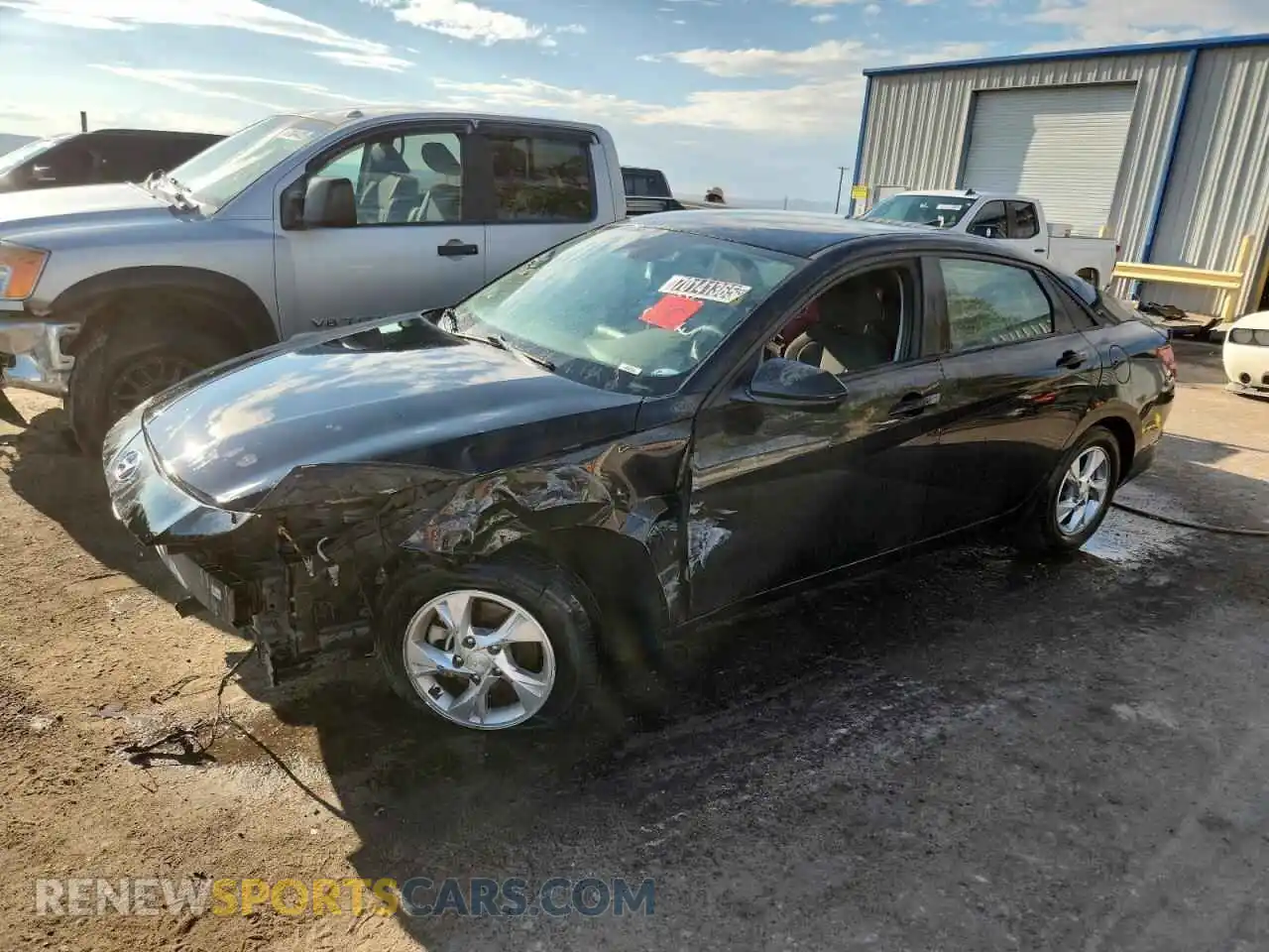 1 Photograph of a damaged car KMHLL4AG3MU198798 HYUNDAI ELANTRA 2021
