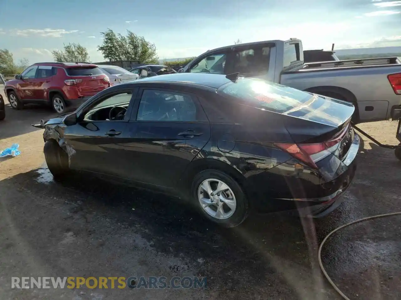 2 Photograph of a damaged car KMHLL4AG3MU198798 HYUNDAI ELANTRA 2021