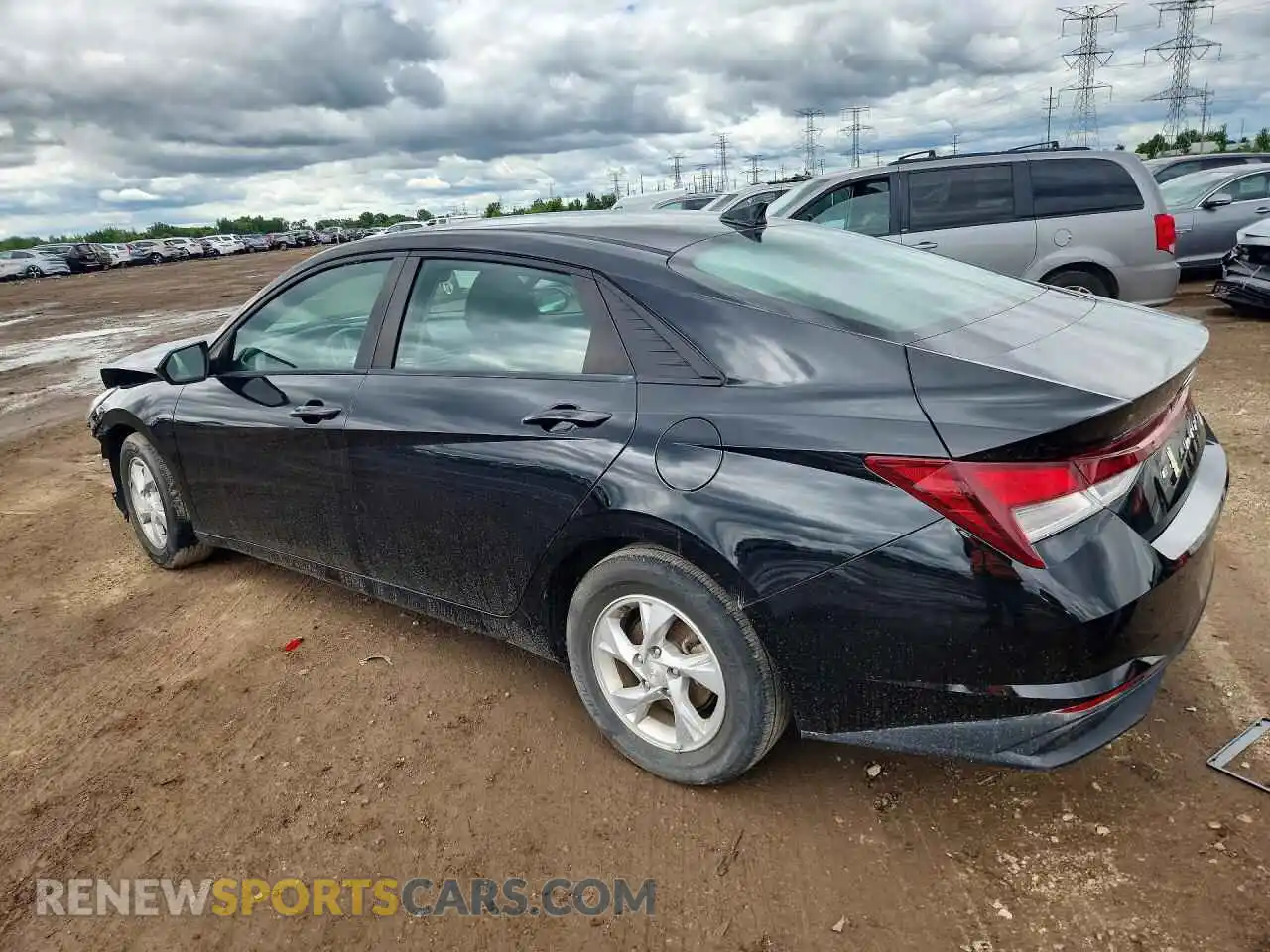 2 Photograph of a damaged car KMHLL4AG4MU118215 HYUNDAI ELANTRA 2021