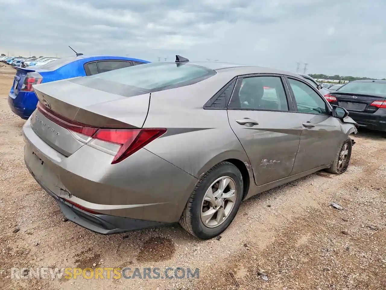 3 Photograph of a damaged car KMHLL4AG5MU069476 HYUNDAI ELANTRA 2021