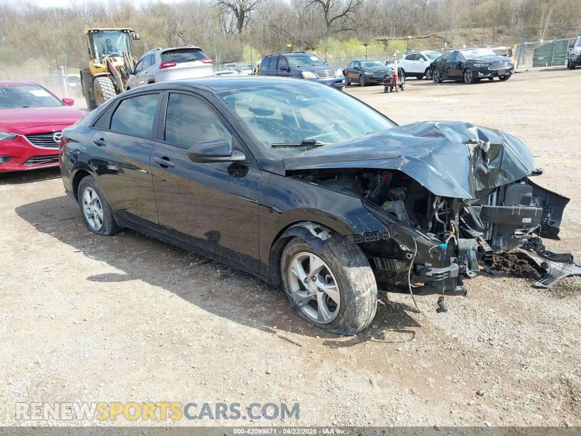 1 Photograph of a damaged car KMHLL4AG6MU072001 HYUNDAI ELANTRA 2021