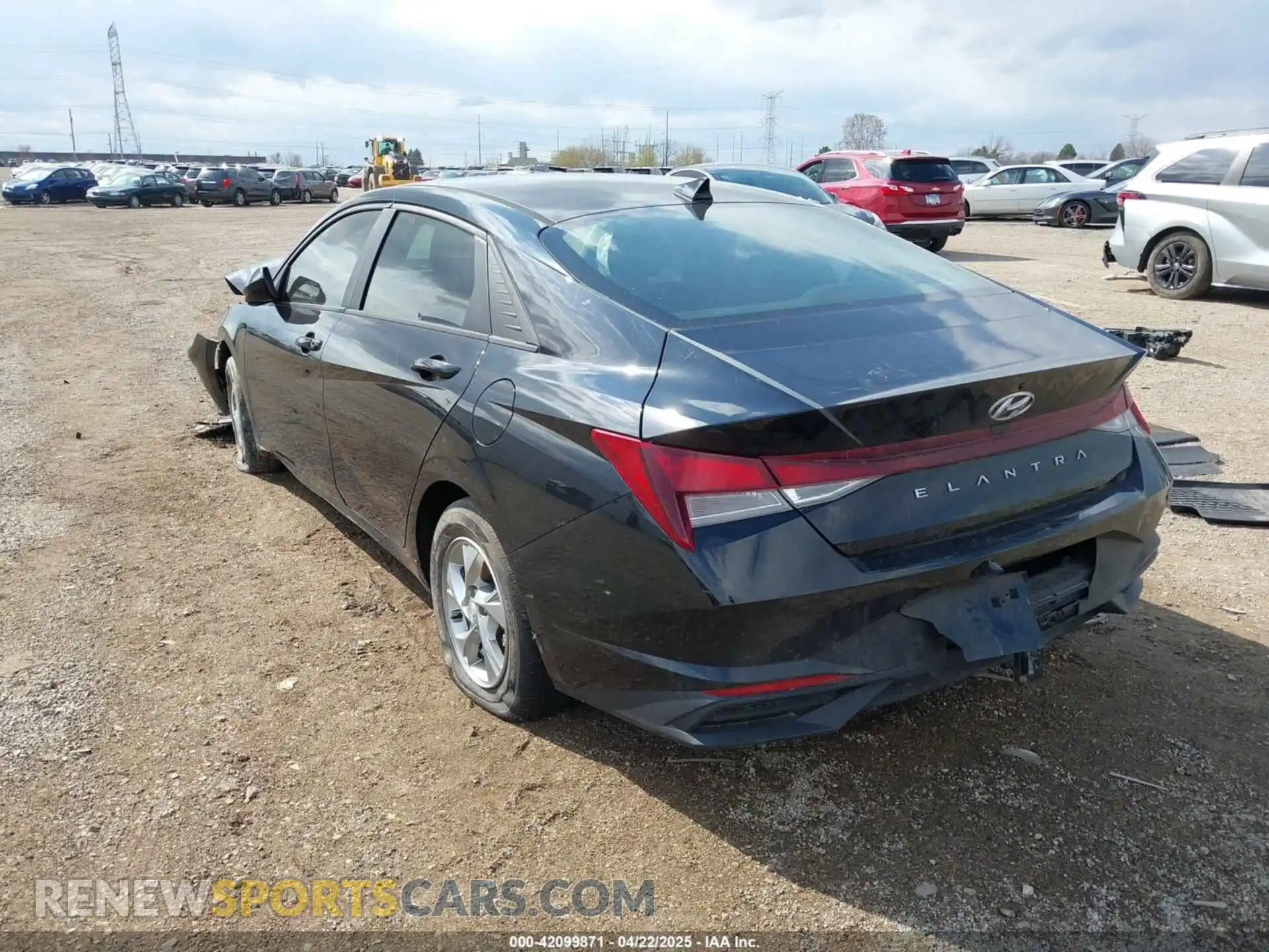 3 Photograph of a damaged car KMHLL4AG6MU072001 HYUNDAI ELANTRA 2021