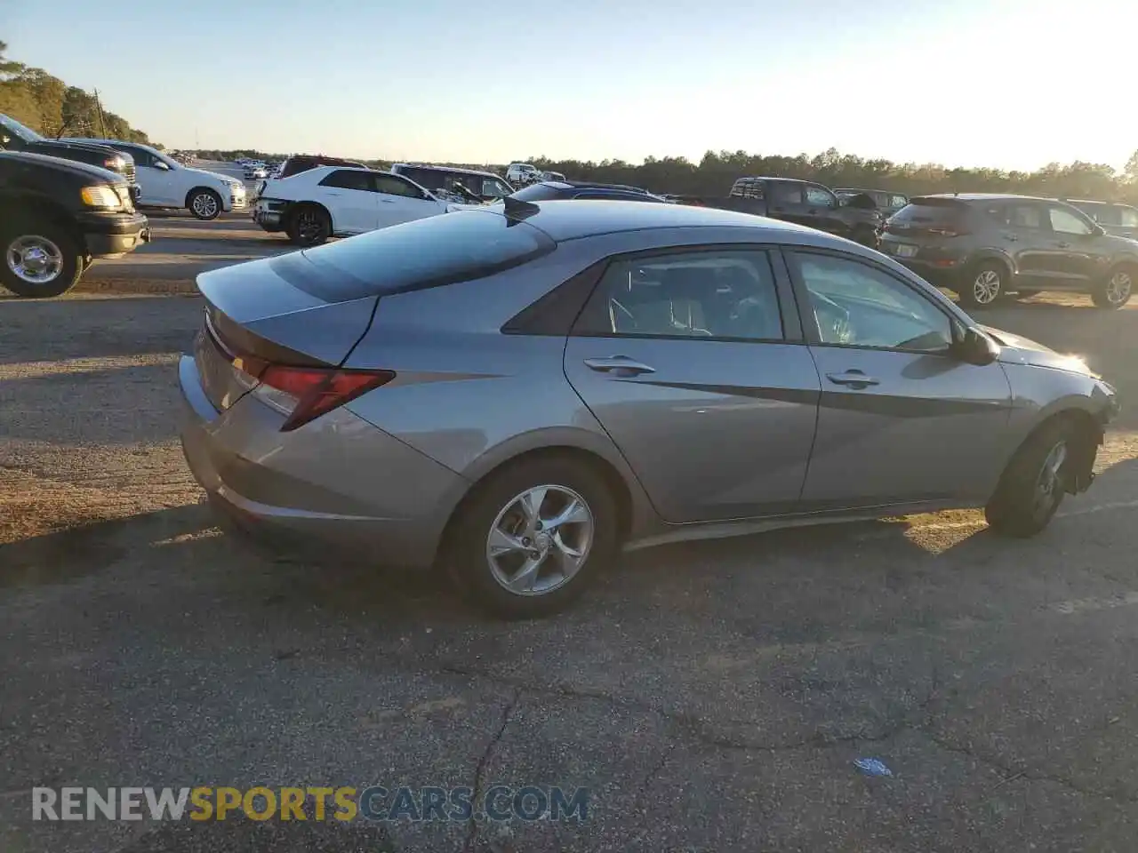 3 Photograph of a damaged car KMHLL4AG6MU103036 HYUNDAI ELANTRA 2021