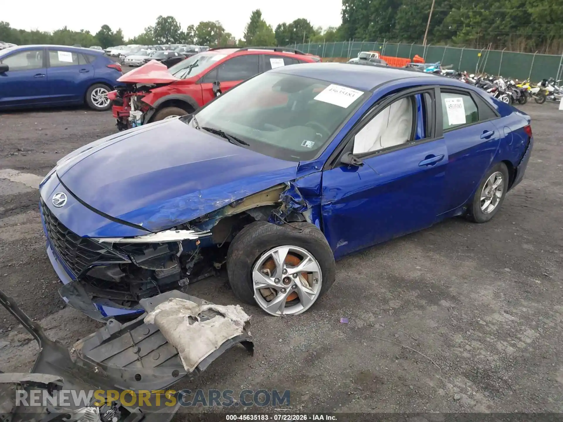 2 fotografías del automóvil dañado KMHLL4AG7MU116748 HYUNDAI ELANTRA 2021