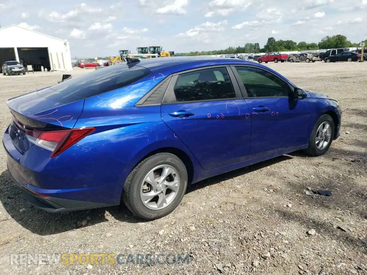 3 Photograph of a damaged car KMHLL4AG7MU149071 HYUNDAI ELANTRA 2021