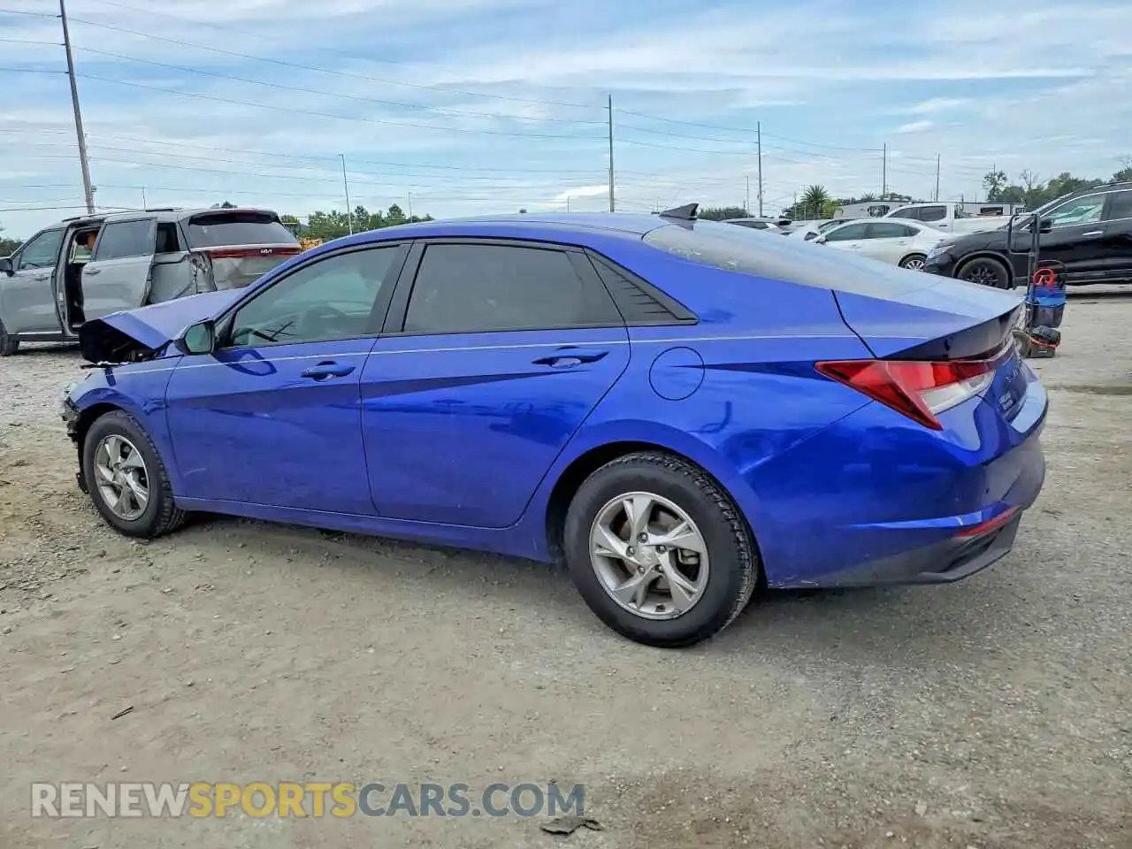 2 Photograph of a damaged car KMHLL4AG7MU198318 HYUNDAI ELANTRA 2021