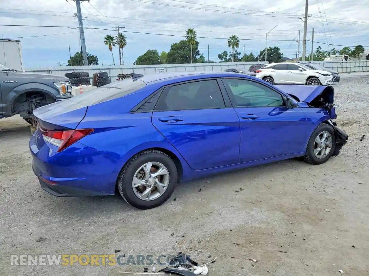 3 Photograph of a damaged car KMHLL4AG7MU198318 HYUNDAI ELANTRA 2021