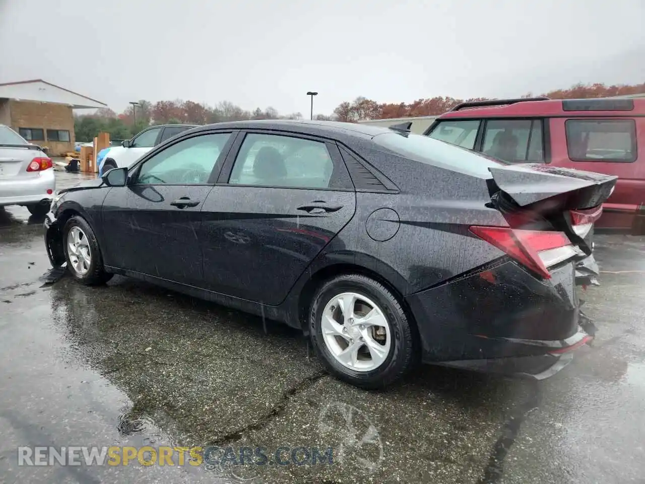 2 Photograph of a damaged car KMHLL4AG8MU067656 HYUNDAI ELANTRA 2021