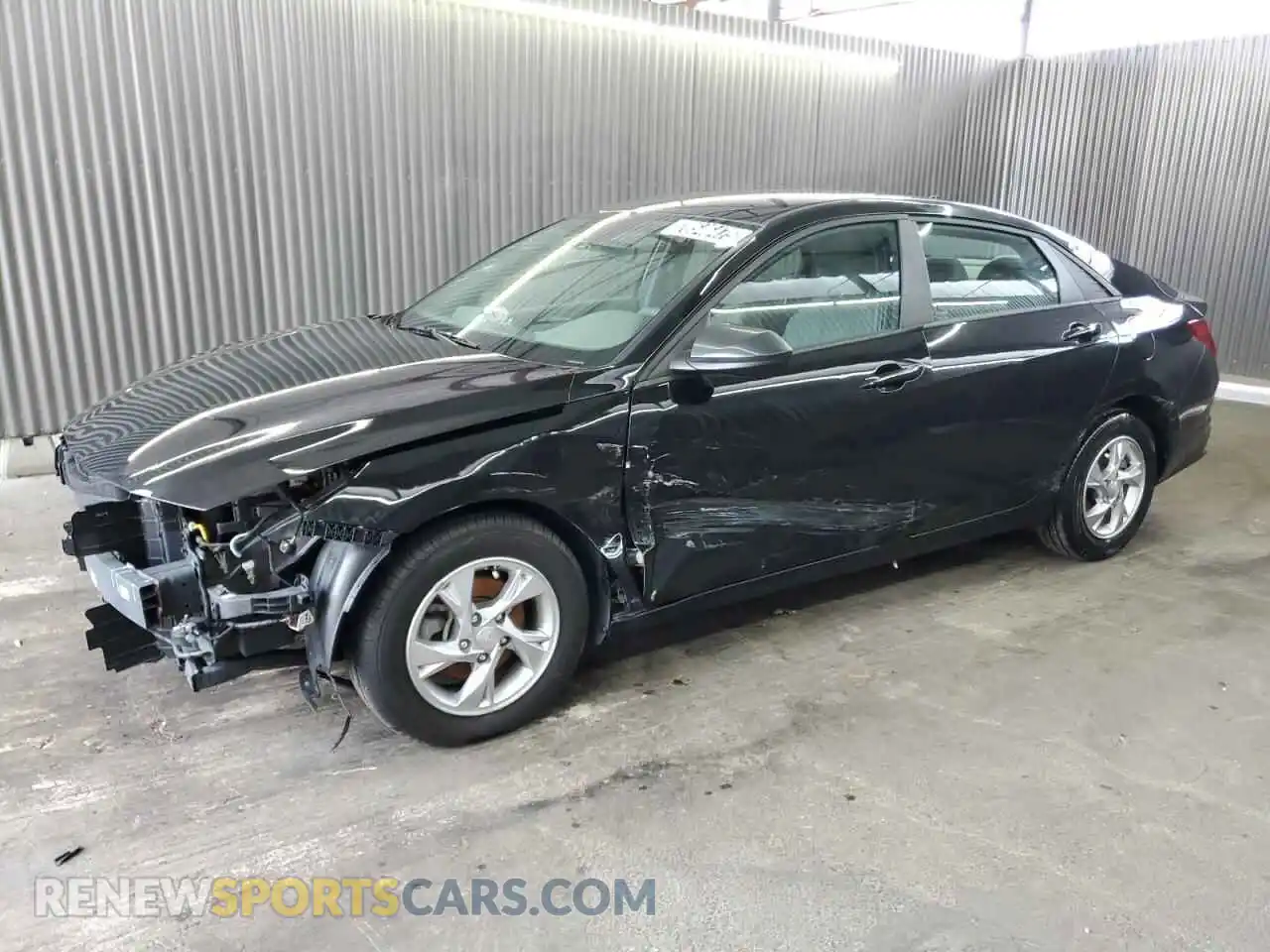 1 Photograph of a damaged car KMHLL4AG8MU173945 HYUNDAI ELANTRA 2021