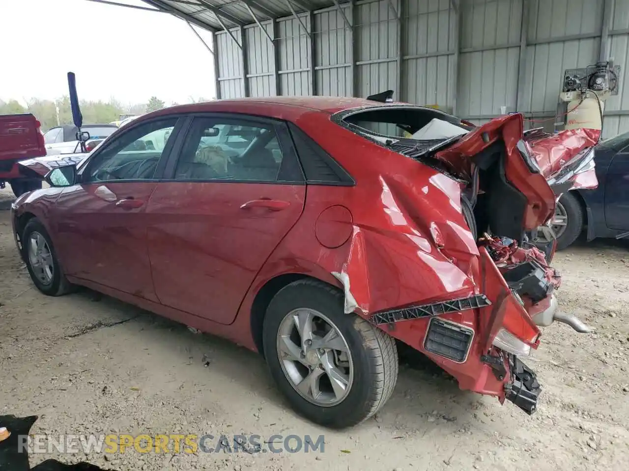 2 Photograph of a damaged car KMHLL4AG8MU196853 HYUNDAI ELANTRA 2021