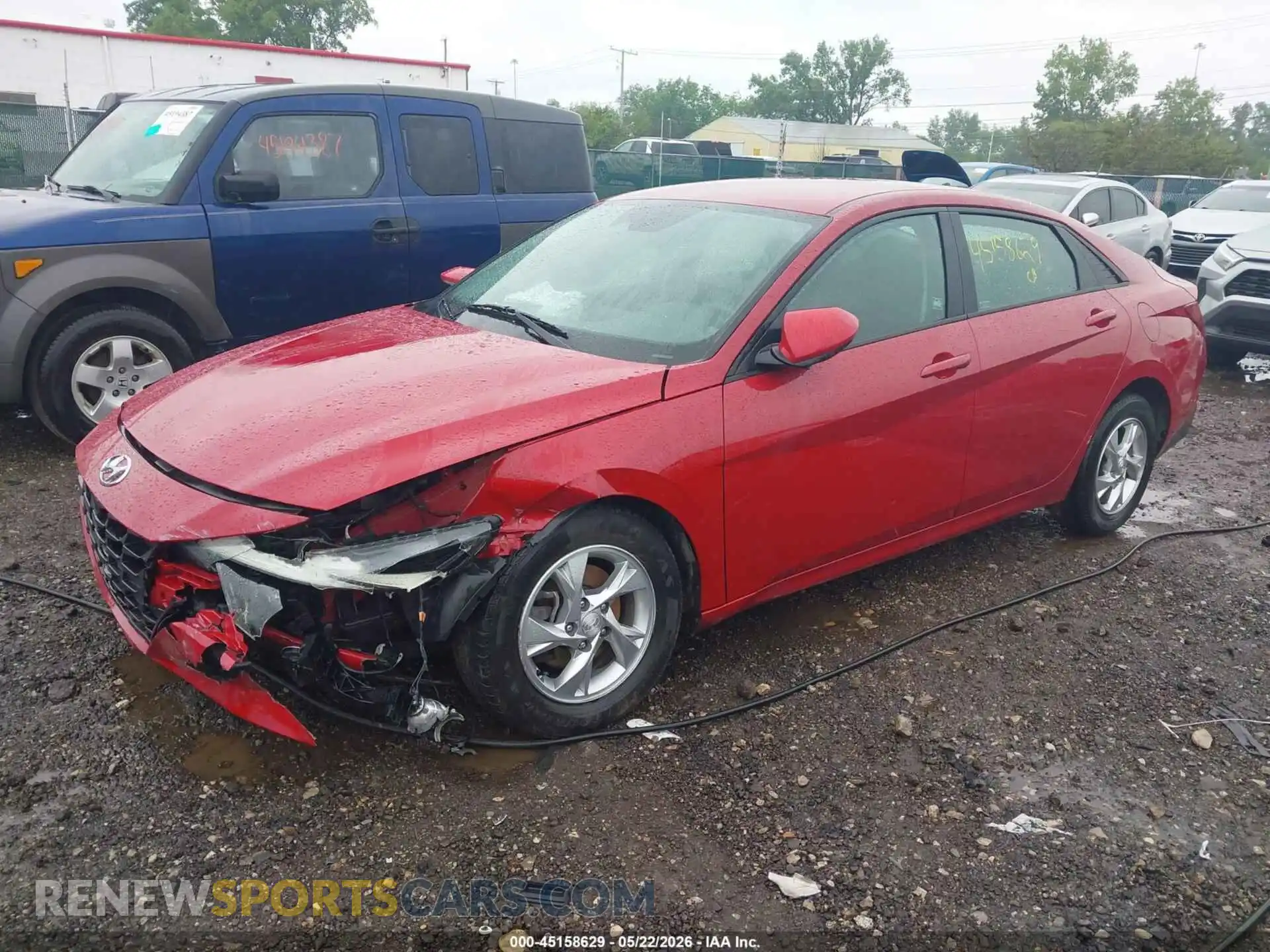 2 Photograph of a damaged car KMHLL4AG9MU121496 HYUNDAI ELANTRA 2021