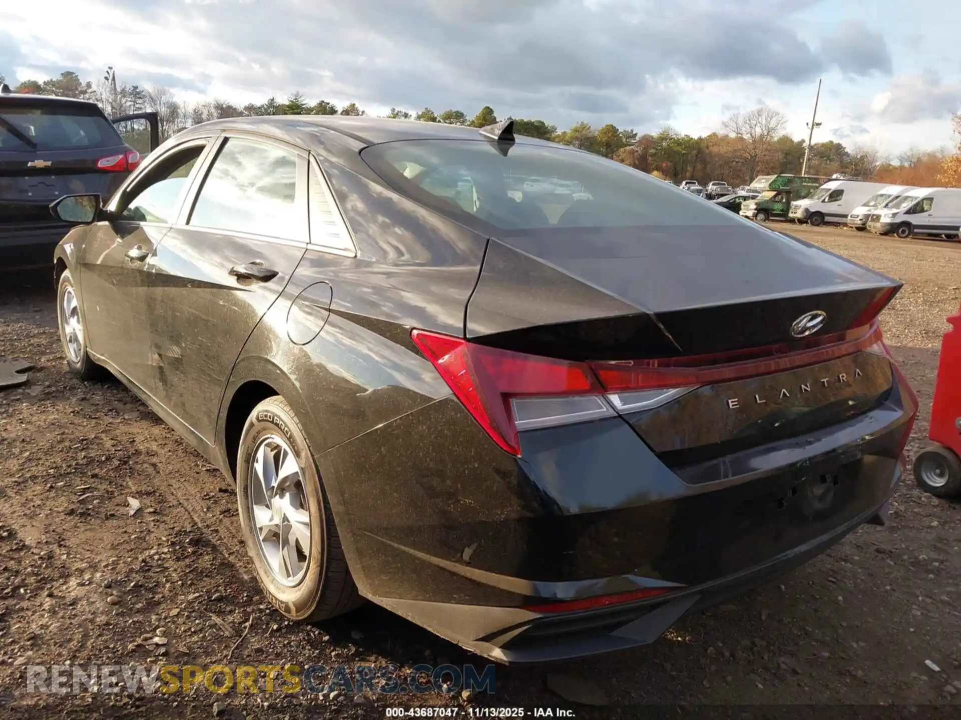 3 Photograph of a damaged car KMHLL4AG9MU124124 HYUNDAI ELANTRA 2021