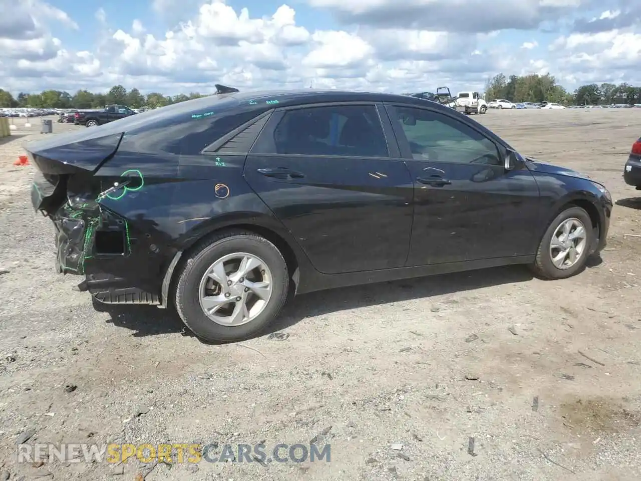 3 Photograph of a damaged car KMHLL4AGXMU137402 HYUNDAI ELANTRA 2021