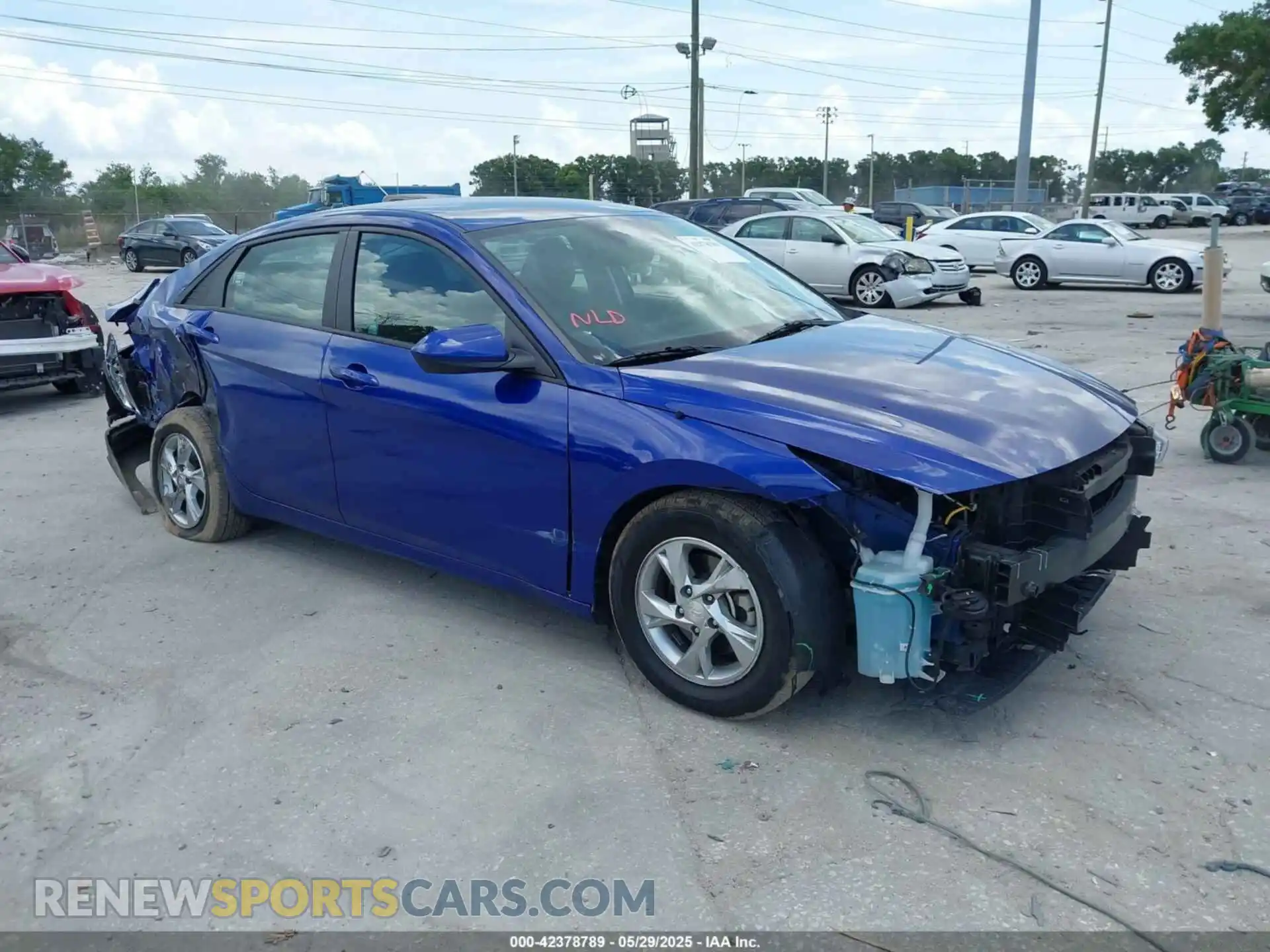 1 Photograph of a damaged car KMHLL4AGXMU178032 HYUNDAI ELANTRA 2021