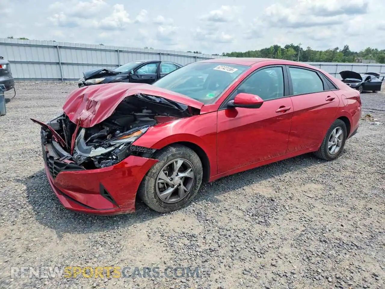 1 Photograph of a damaged car KMHLL4AGXMU199656 HYUNDAI ELANTRA 2021