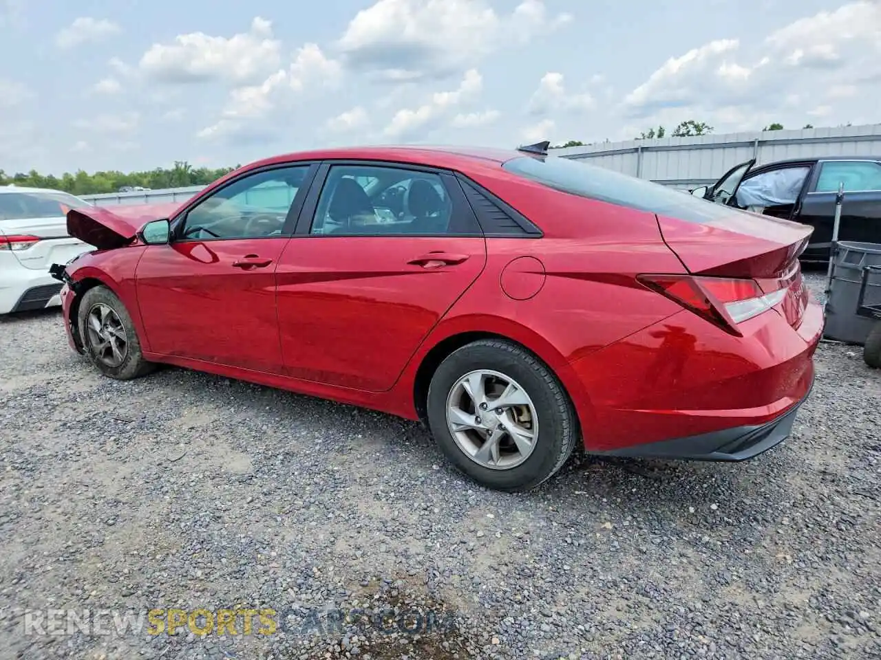 2 Photograph of a damaged car KMHLL4AGXMU199656 HYUNDAI ELANTRA 2021