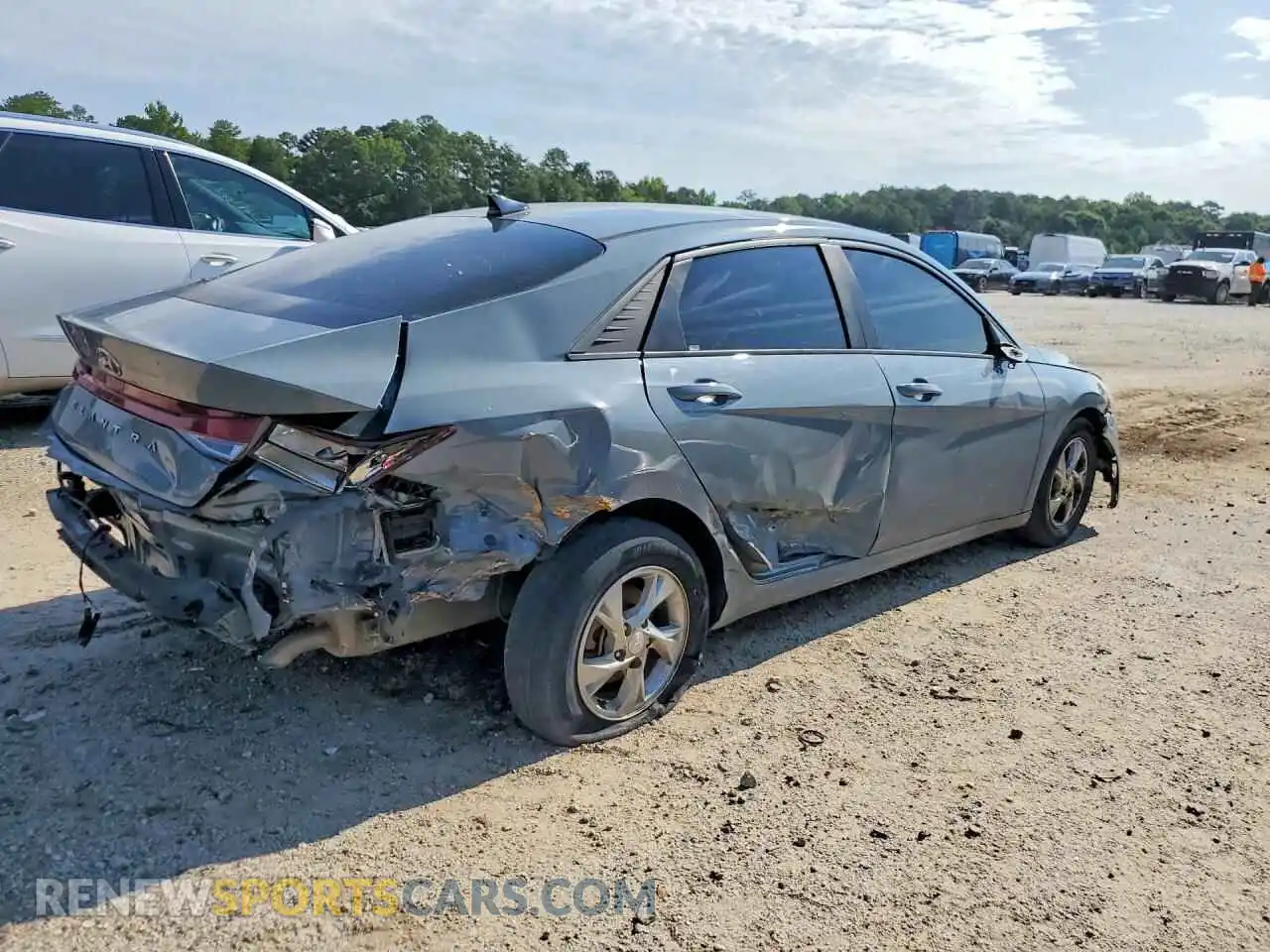 3 fotografías del automóvil dañado KMHLL4AGXMU213698 HYUNDAI ELANTRA 2021