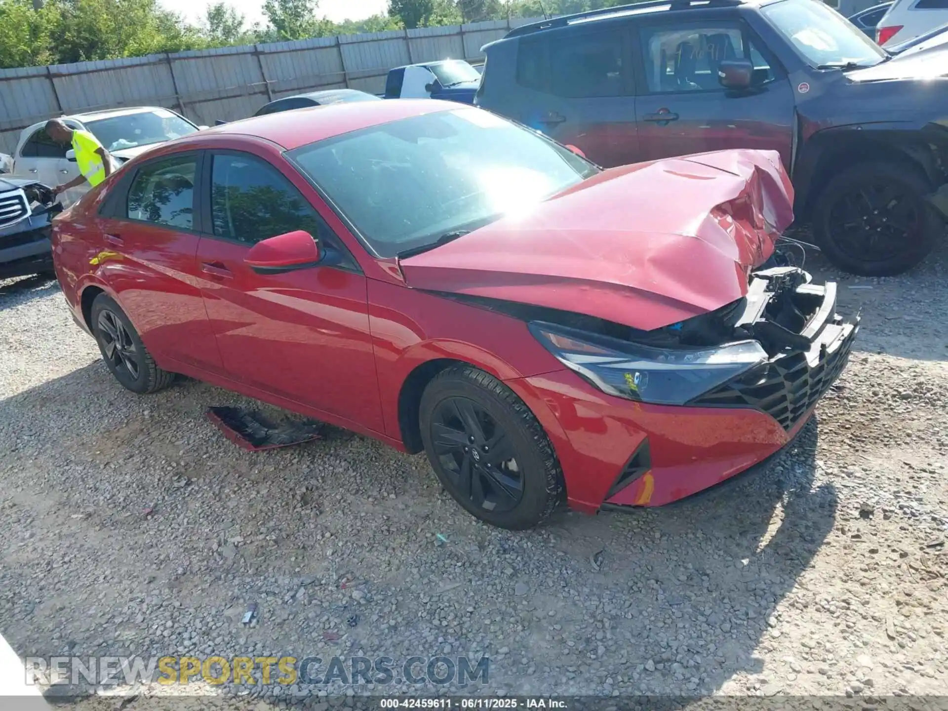 1 Фотография поврежденного автомобиля KMHLM4AG0MU074498 HYUNDAI ELANTRA 2021