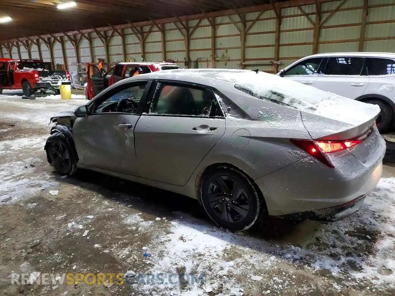 2 fotografías del automóvil dañado KMHLM4AG1MU139701 HYUNDAI ELANTRA 2021