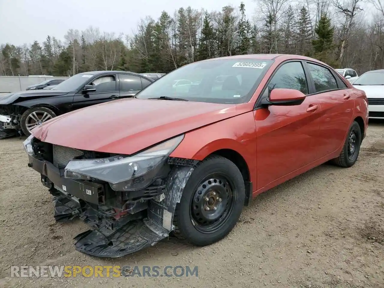 1 Photograph of a damaged car KMHLM4AG3MU142423 HYUNDAI ELANTRA 2021