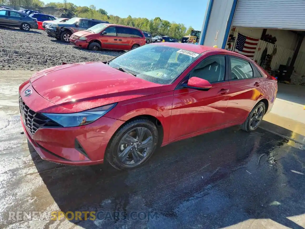 1 fotografías del automóvil dañado KMHLM4AGXMU072404 HYUNDAI ELANTRA 2021