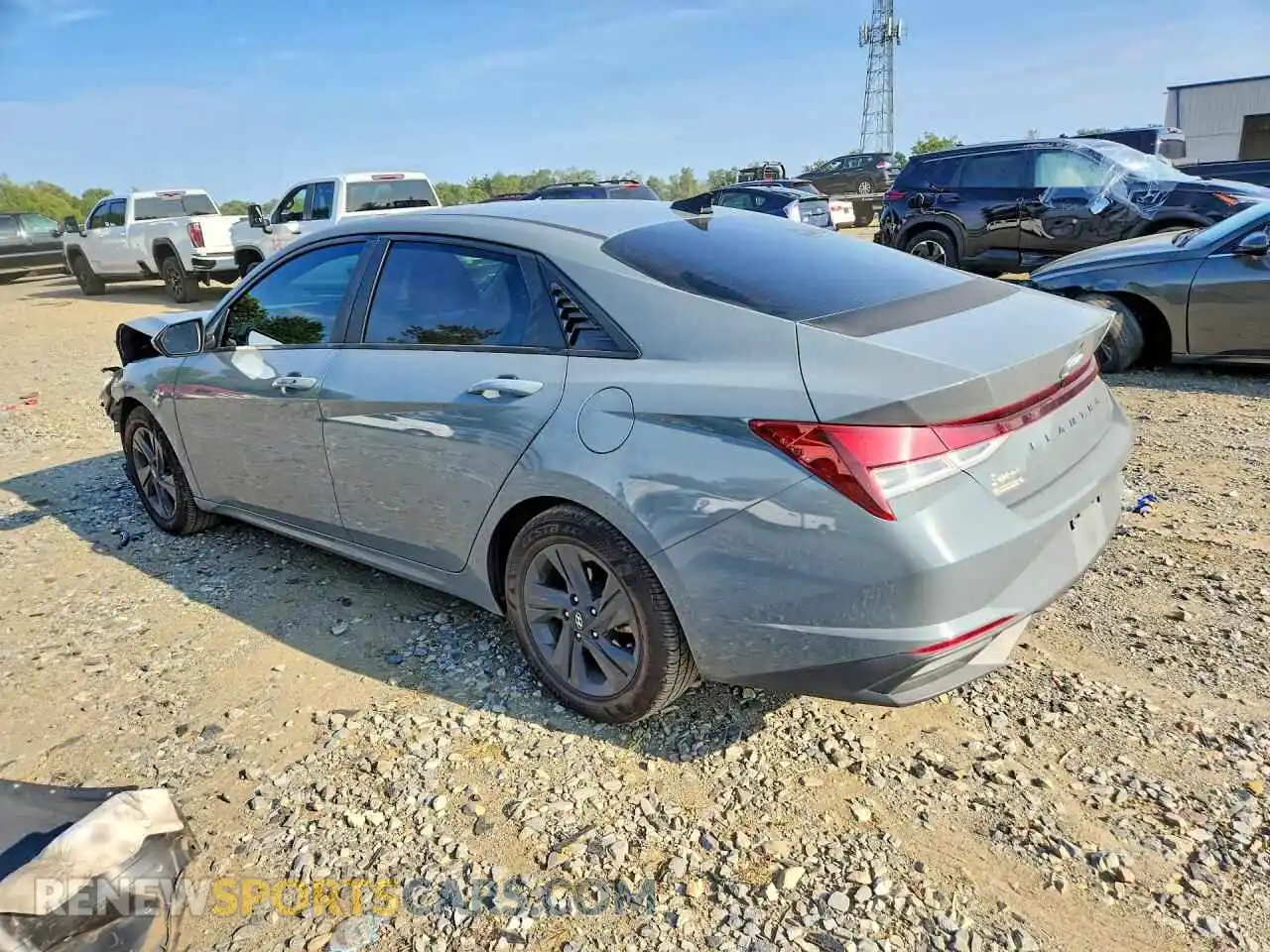 2 fotografías del automóvil dañado KMHLM4AGXMU149403 HYUNDAI ELANTRA 2021