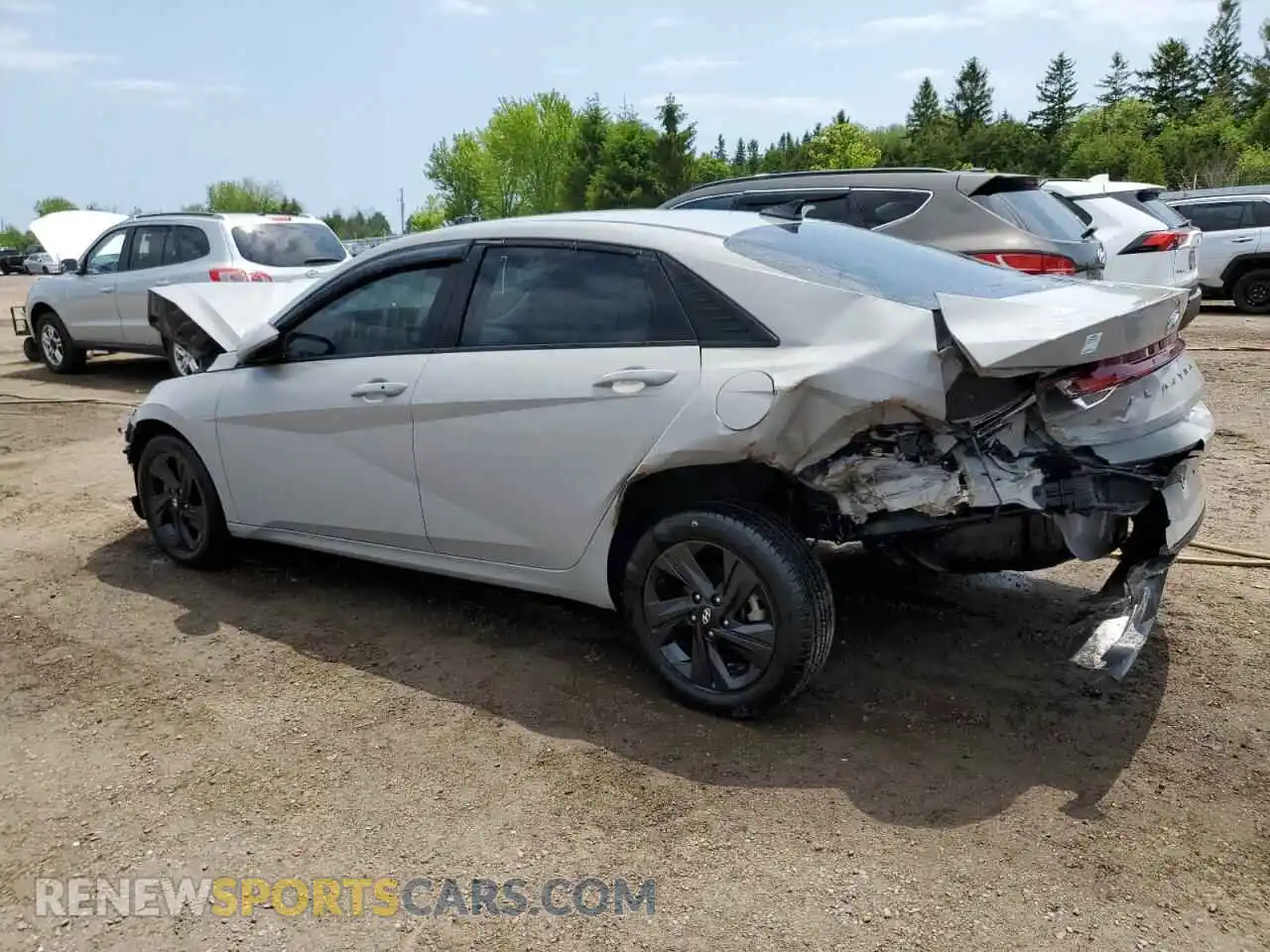 2 Photograph of a damaged car KMHLM4AGXMU166346 HYUNDAI ELANTRA 2021