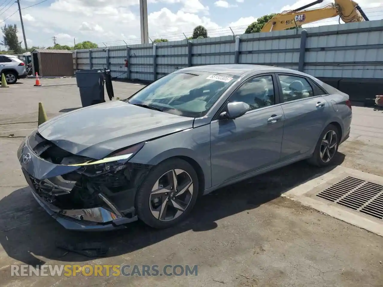 1 Photograph of a damaged car KMHLP4AG2MU156935 HYUNDAI ELANTRA 2021