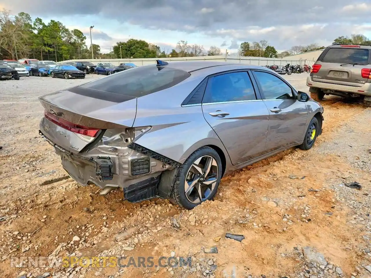 3 fotografías del automóvil dañado KMHLP4AG6MU171941 HYUNDAI ELANTRA 2021