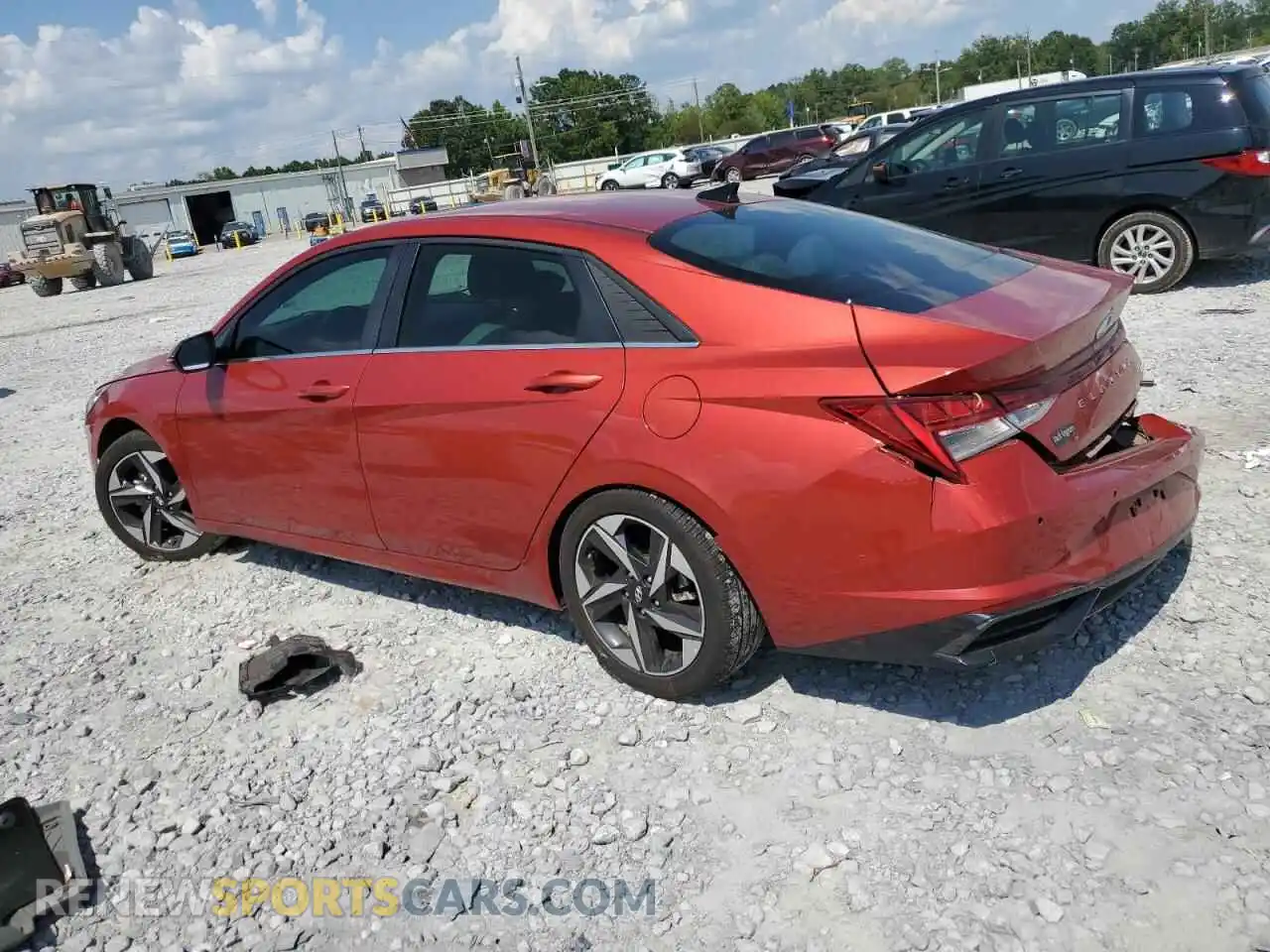 2 Photograph of a damaged car KMHLP4AG9MU073003 HYUNDAI ELANTRA 2021
