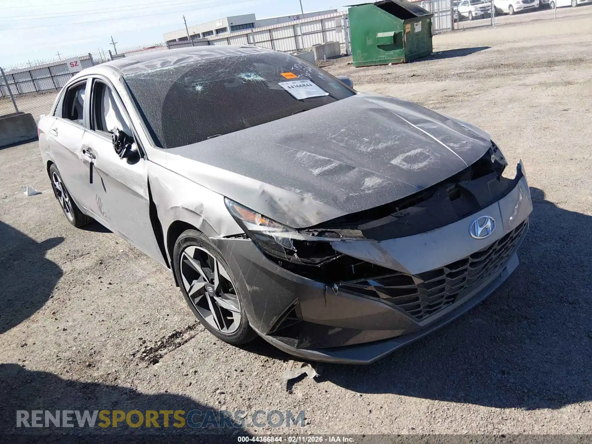 1 Photograph of a damaged car KMHLP4AGXMU071311 HYUNDAI ELANTRA 2021