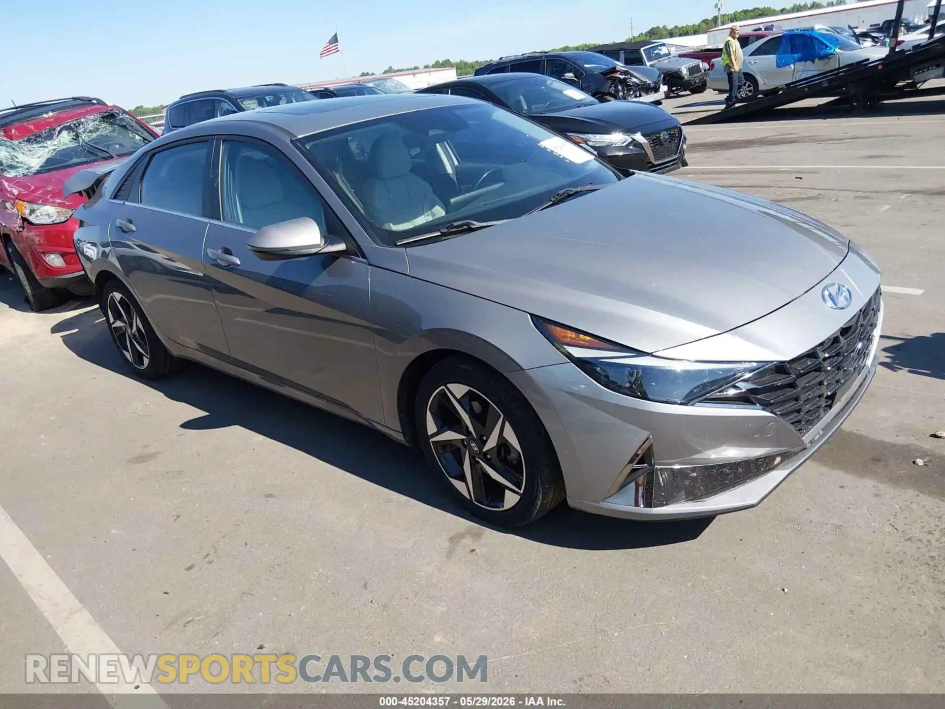 1 Photograph of a damaged car KMHLP4AGXMU099898 HYUNDAI ELANTRA 2021