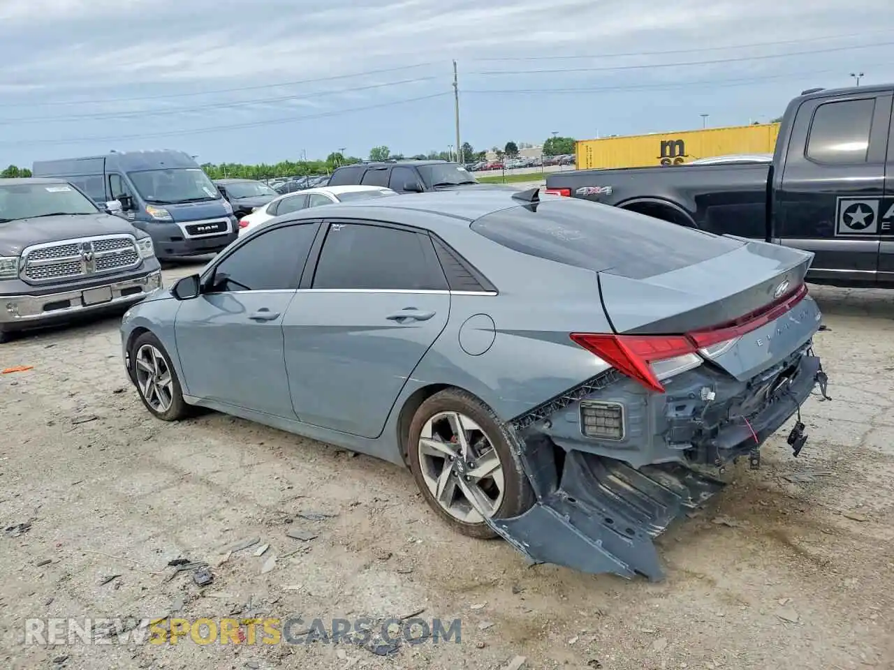 2 Photograph of a damaged car KMHLP4AGXMU113153 HYUNDAI ELANTRA 2021