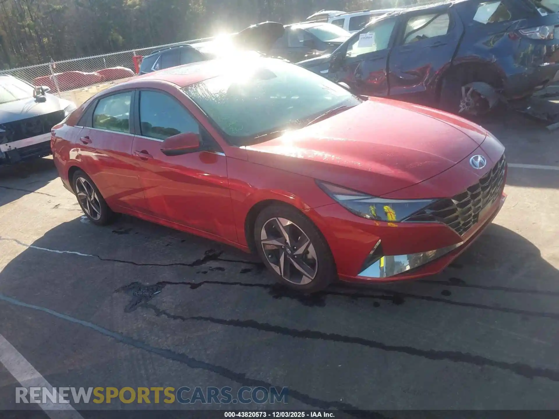 1 Photograph of a damaged car KMHLP4AGXMU118613 HYUNDAI ELANTRA 2021