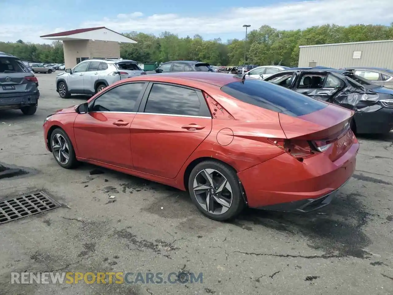 2 Photograph of a damaged car KMHLP4AGXMU129272 HYUNDAI ELANTRA 2021