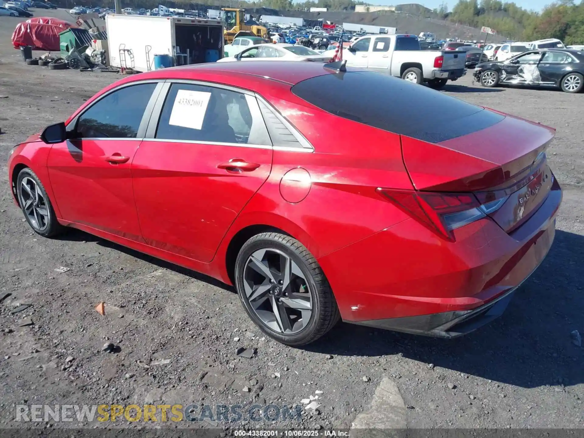 3 Photograph of a damaged car KMHLP4AGXMU153393 HYUNDAI ELANTRA 2021