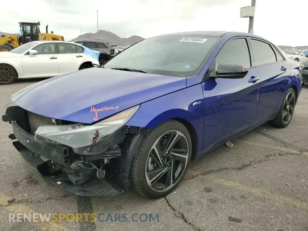 1 Photograph of a damaged car KMHLR4AF0MU180944 HYUNDAI ELANTRA 2021