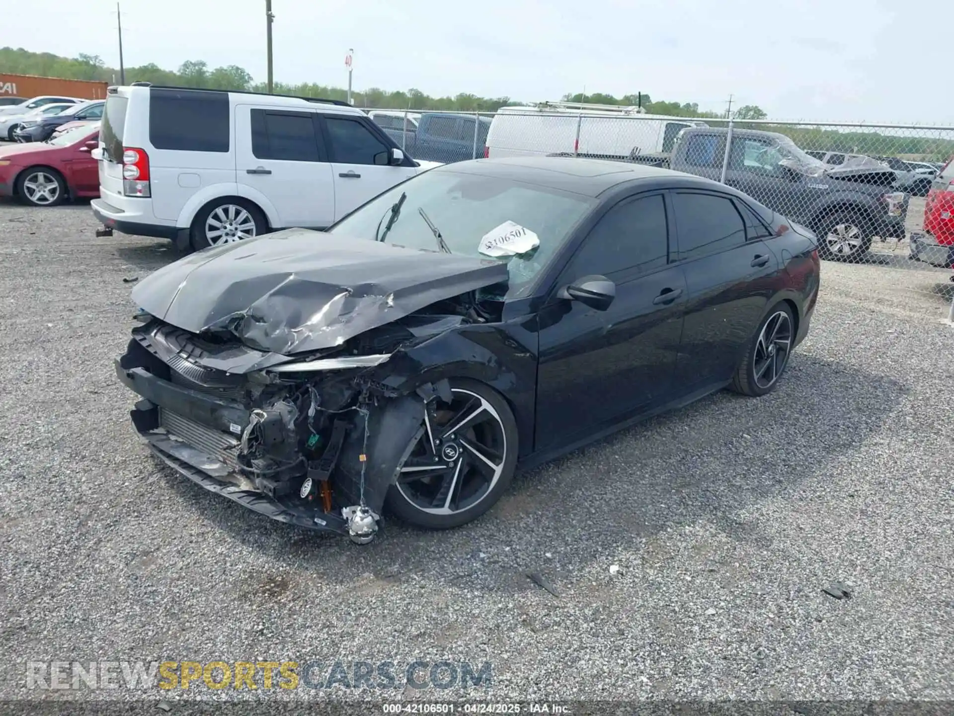 2 Photograph of a damaged car KMHLR4AF1MU148293 HYUNDAI ELANTRA 2021