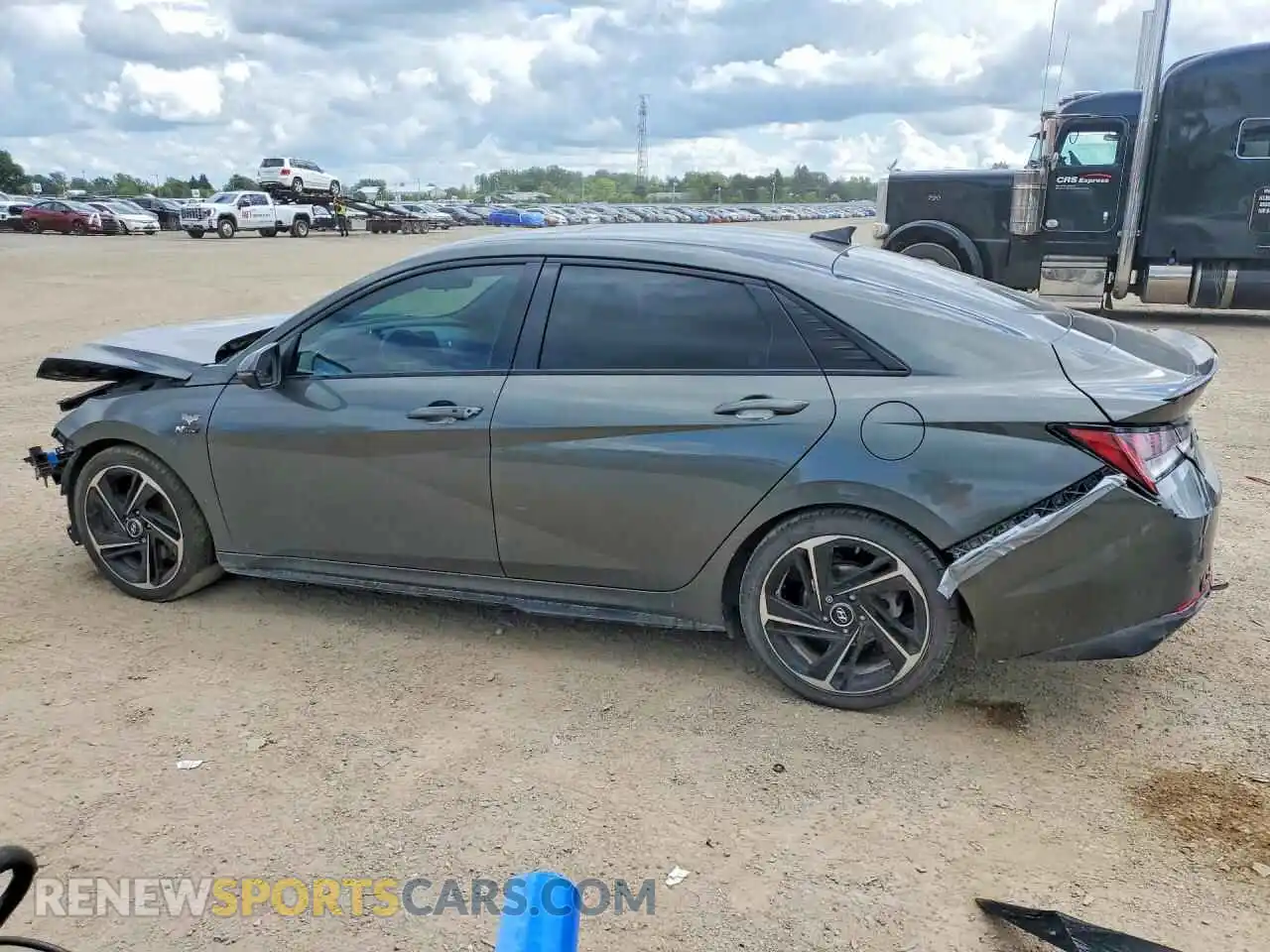 2 Photograph of a damaged car KMHLR4AF2MU110975 HYUNDAI ELANTRA 2021